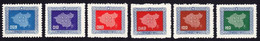 CHINA ROC 1957 Map Of China Sc#1177-1182 MNH @S4643 - Ungebraucht