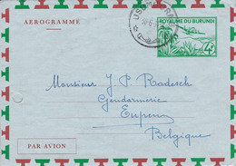 Burundi 1964 Mugera Aerogramme - Gebraucht