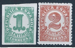 ES677SCSF-L4273-TEASPTAN.España Spain Espagne.CIFRAS ( Ed 677/8**) 1933 ,sin Charnela. - Nuevos