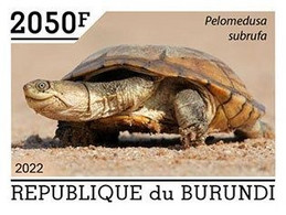 Burundi 2022, Animals, Turtle IV, 1val IMPERFORATED - Neufs