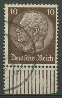 Deutsches Reich 1933 Hindenburg Walzenunterrand 518 W UR Gestempelt - Used Stamps