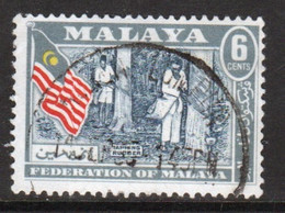 Malayan Federation 1957 Single 6c Stamp In Fine Used - Fédération De Malaya