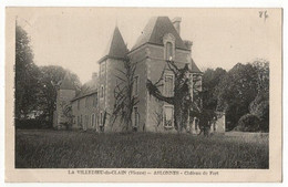 CPA 86 La Villedieu Du Clain (Vienne) Aslonnes Château Du Fort 1924 - La Villedieu Du Clain