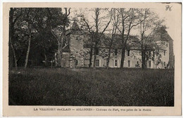 CPA 86 La Villedieu Du Clain Aslonnes Château Du Fort Vue Prise De La Mairie 1924 - La Villedieu Du Clain