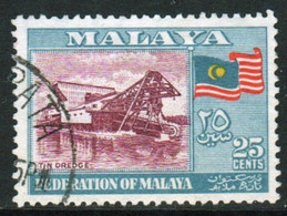 Malayan Federation 1957 Single 25c Stamp In Fine Used - Fédération De Malaya