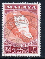 Malayan Federation 1957 Single 30c Stamp In Fine Used - Federation Of Malaya