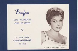 Calendrier 1961 Cinéma Clermond Ferrand Non Plié Gina Lolobrigida - Small : 1961-70