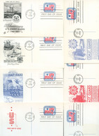UX52 UPSS S70 7 Diff. Postal Cards FDC 1965 - 1961-80