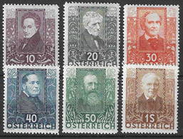 Autriche Yvert Et Tellier 399/404 Neuf Avec Charnière - Unused Stamps