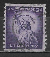 United States 1954. Scott #1057 (U) Statue Of Liberty - Roulettes