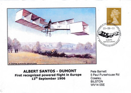 Great Britain - 2011 Commemorative Cover - Albert Santos - Dumont Flight Centenary - Forces Postmark - Postmark Collection