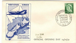 New Zealand 1959 Official Opening Wellington Airport,souvenir Cover - Briefe U. Dokumente