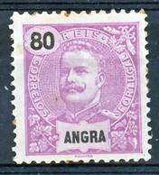 !										■■■■■ds■■ Angra 1897 AF#21 * King Carlos Mouchon 80 Réis (x0064) - Angra