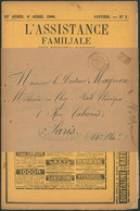 France - Périodique En P.P. (1906, Villejuif) L'assistance Familiale + Publicité Pharmaceutique 'Lécithosine Robin" - Zeitungsmarken (Streifbänder)
