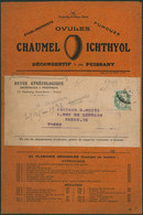 France - Manchon Périodique + 5C Vert "Revue Gynécologique" / Illustrée "Chaumel Ichthyol" (Paris). - Kranten