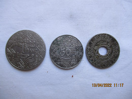 Morocco 1 Francs, 50 & 25 Centimes 1921 - Morocco