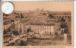 44 -Très Belle Carte Postale Ancienne De  CLISSON   Vue Sur Le Quartier De La Trinité - Clisson