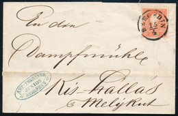 1861 Távolsági Levél 5kr Bérmentesítéssel "SZEGEDIN" - "MÉLYKÚT" - Other & Unclassified