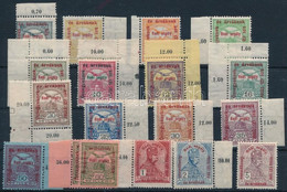 **, * 1915 Hadisegély (II.) Sor Nagyrészt Szép ívszélekkel (több értéken Törések / Folds On Some Of The Stamps, 10f Foge - Other & Unclassified