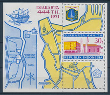 ** 1971 444 éves Jakarta Városa Blokk Mi 18 - Other & Unclassified