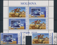 ** 2008 Europa CEPT: Levelezés ívszéli Sor Mi: 611-612 + Bélyegfüzetlap H-Blatt 9 - Other & Unclassified