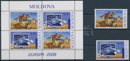 ** 2008 Europa CEPT: A Levél Sor Mi 611-612 + Bélyegfüzetlap H-Blatt 9 - Other & Unclassified