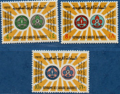 Saudi Arabia 1966 Meeting Of Arab & Islamic Scouts 3  Values MNH 2205.1477 Emblems, Rover Moot - Nuevos