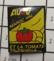 1718a Pin's Pins / Beau Et Rare / THEME : ALIMENTATION / MAROC VAL TOMATE - Alimentation