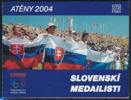 ** 2004 Az Athéni Olimpia érmesei öntapadós Bélyegfüzet, Athens Olympics Medalists Self-adhesive Stamp Booklet MH 0-51 M - Other & Unclassified