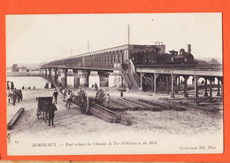 X33254 ⭐ BORDEAUX 33-Gironde Pont Reliant Les Chemins De Fer D'ORLEANS Et Du MIDI 1905s Collection ND Photo 64 NEURDEIN - Bordeaux