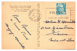 France Oblitérations Mécaniques Flammes - Carte - Mechanical Postmarks (Advertisement)