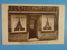 A L'Epaule De Mouton Bruxelles Restaurant, Rue Des Harengs (dos Vierge) - Cafés, Hôtels, Restaurants