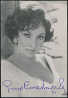 Gina Lollobrigida (1927-) Színésznő Aláírt Fotólapja / Autograph Signature 10x27 Cm - Other & Unclassified