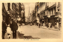 Caen * La Rue St Jean * Commerce A L'étoile D'or - Caen