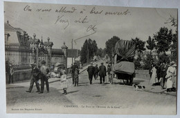 CARTE POSTALE CPA 88 CHARMES LE PONT ET L'AVENUE DE LA GARE Maison Des Magasins Réunis Précurseur - Charmes