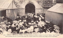 56-CARNAC- FÊTE DE SAINT-CORNELY- LE CLERGE BENISSANT LES BÊTES A CORNES - Carnac