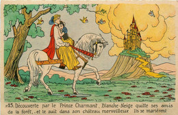 Walt Disney * Blanche Neige * Cpa Illustration , Dessin Animé * Prince Charmant - Andere & Zonder Classificatie