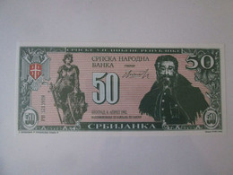 Serbia 50 Srbijanca 1992 UNC Propaganda Banknote,see Pictures - Servië