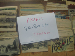 +++FRANCE 100% BEAU LOT Entre 750 Et 800 CARTES MAJORITES ANCIENNES Et CIRCULEES+++3 KILOS 400 (Lire çi-bas) - 500 Cartoline Min.