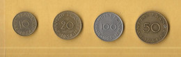 Série 4 Monnaies De Sarre 1954/1955148 - Saar