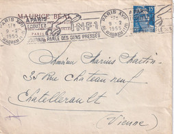 France Oblitérations Mécaniques Flammes - Enveloppe - Mechanical Postmarks (Advertisement)