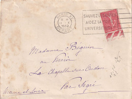 France Oblitérations Mécaniques Flammes - Enveloppe - Mechanical Postmarks (Advertisement)