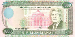 Turkmenistan P-8  10 Manat  1995 UNC - Turkmenistán