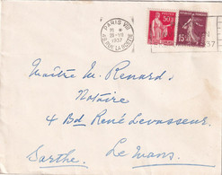 France Oblitérations Mécaniques Flammes - Enveloppe - Mechanical Postmarks (Advertisement)