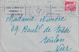 France Oblitérations Mécaniques Flammes - Enveloppe - Mechanical Postmarks (Advertisement)