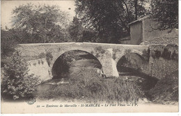 CPA13- MARSEILLE- SAINT-MARCEL- Le Pont Vieux - Saint Marcel, La Barasse, St Menet