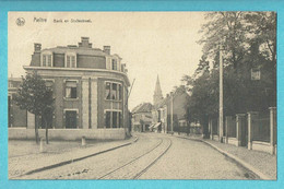 * Aalter - Aeltre (Oost Vlaanderen) * (Nels, Uitg. Aug De Vlieger) Bank En Statiestraat, Rue De La Gare, Tramway, Banque - Aalter