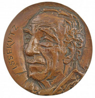 Kiss Kovács Gyula (1922-1984) DN "Issekutz" Egyoldalas, öntött Bronz Plaket Issekutz Béla Farmakológus Portréjával (~106 - Unclassified