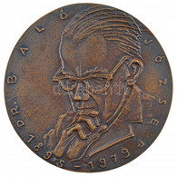 Kligl Sándor (1945-) 1979. "Dr. Baló József 1895-1979 / MORTUI VIVOS DOCENT" Kétoldalas, öntött Bronz Plakett (123mm) T: - Unclassified