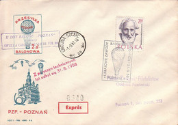 1958 Balloon Mail - Transported In A Balloon | POZNAN - Ballons